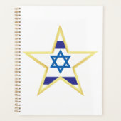 Israeli Flag Star of David Gold Trimmed (Devant)