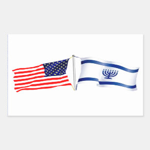 Israëlisch-Amerikaans collectie Rechthoekige Sticker