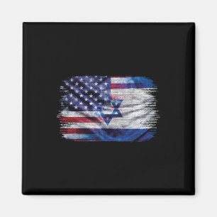 Israëlisch Amerikaanse vlag trots Israël VS voor v Magneet
