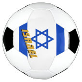 Israëlisch Football en Israëlische vlag / sport Voetbal (Gedraaid)