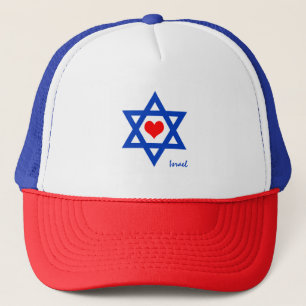 Israëlisch pet voor Heart & Love Israel Vlag