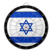 Israëlisch vlaggendartboard en Israëlisch spelbord Dartbord (Voorkant)