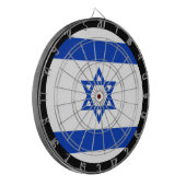 Israëlisch vlaggendartboard en Israëlisch spelbord Dartbord (Voorkant Links)