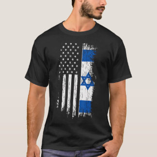 Israëlische Amerikaanse vlag T-shirt