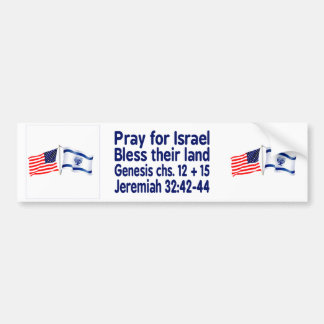 Israëlische & Amerikaanse vlaggencollectie Bumpersticker