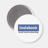 israëlische facebook - inalabook magneet (Voorkant / Achterkant)