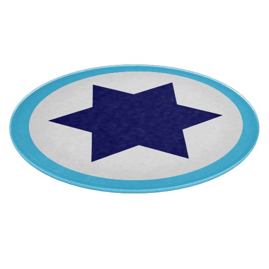 Israëlische IAF Blue Star Roundel Snijplank (Hoek)