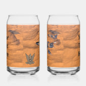 Israëlische superbendes over de woestijn blikvorm glas (Rechts)