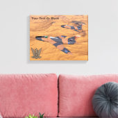 Israëlische superbendes over de woestijn canvas afdruk (Insitu (Woonkamer))