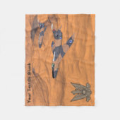 Israëlische superbendes over de woestijn fleece deken (Voorkant)