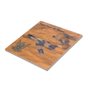 Israëlische superbendes over de woestijn tegeltje