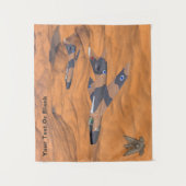 Israëlische superbendes over de woestijn wandkleed (Voorkant)