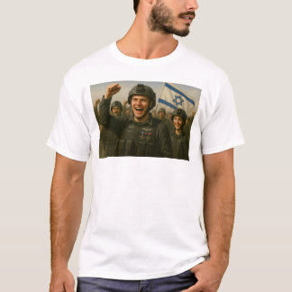 Israëlische troepen vieren overwinning t-shirt