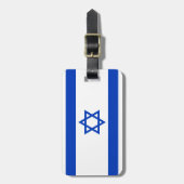 Israëlische vlag bagagelabel (Voorkant verticaal)