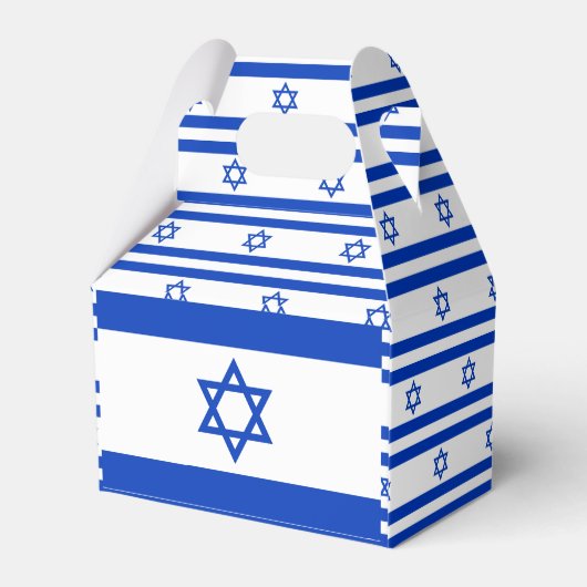 Israëlische vlag bedankdoosjes (Achterkant)