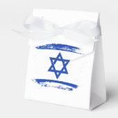 Israëlische vlag bedankdoosjes (Voorkant Zijde)
