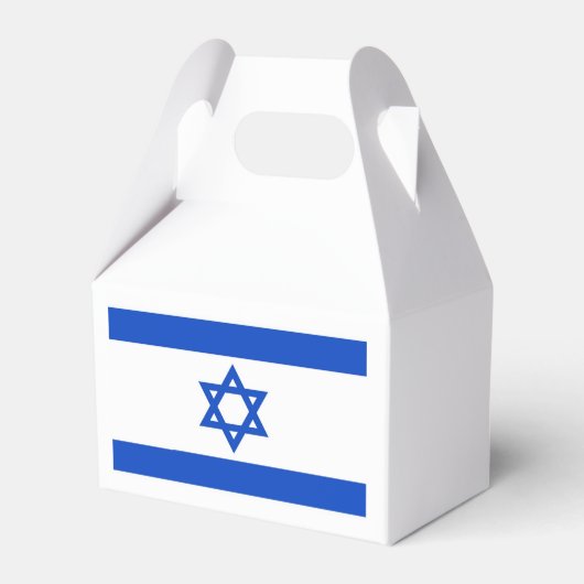 Israëlische vlag bedankdoosjes (Achterkant)
