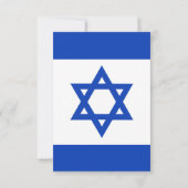 Israëlische vlag bedankkaart (Achterkant)