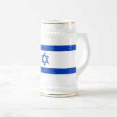 Israëlische vlag bierpul (Voorkant rechts)