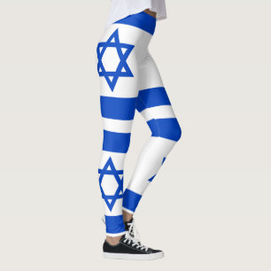 Israëlische vlag blauwe ster van David Leggings