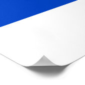 Israëlische vlag blauwe ster van David Poster (Hoek)