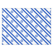 Israëlische vlag blauwe ster van David Tafelkleed (Voorkant (Horizontaal))