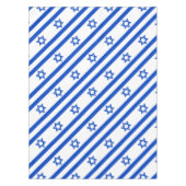 Israëlische vlag blauwe ster van David Tafelkleed (Voorkant)