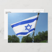 Israëlische vlag briefkaart (Voorkant / Achterkant)