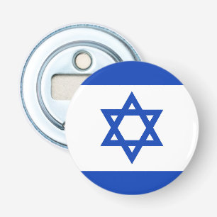 Israëlische vlag button flesopener