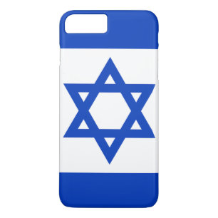 Israëlische vlag 	iPhone 8 plus / 7 plus hoesje