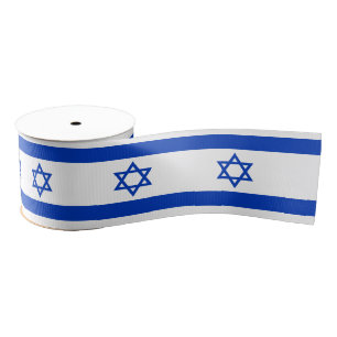 Israëlische vlag en Israëlisch reizen, vakantie/sp Grosgrain Lint