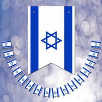 Israëlische vlag en partij Israël banners/bruiloft