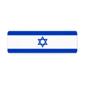 Israëlische vlag etiket (Voorkant)
