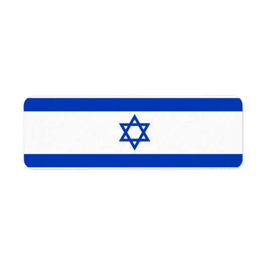 Israëlische vlag etiket (Voorkant)