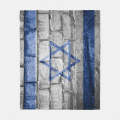 Israëlische vlag fleece deken (Voorkant)