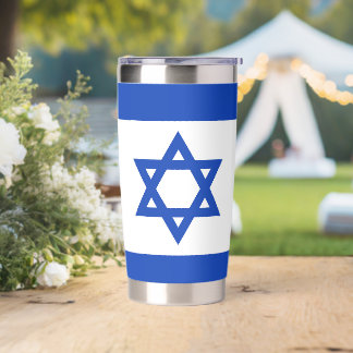 Israëlische vlag geïsoleerde drinkbeker
