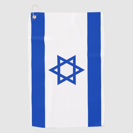 Israëlische vlag golfhanddoek (Voorkant)
