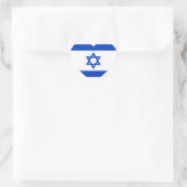 Israëlische vlag hart sticker (Tas)