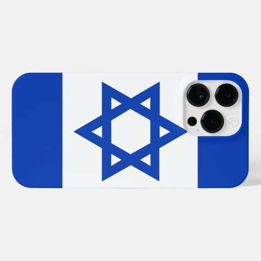 Israëlische vlag iPhone hoesje (Achterkant horizontaal)