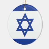Israëlische vlag keramisch ornament (Links)