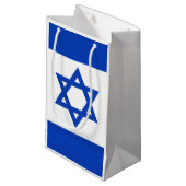 Israëlische vlag klein cadeauzakje (Voorkant Gekanteld)