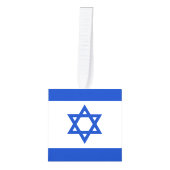 Israëlische vlag kubus ornament (Voorkant)
