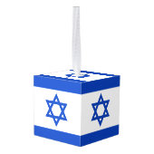 Israëlische vlag kubus ornament (Achter hoekig)