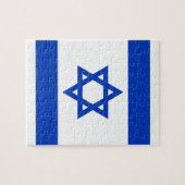 Israëlische vlag legpuzzel (Horizontaal)