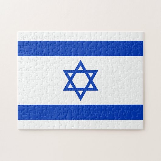 Israëlische vlag legpuzzel (Horizontaal)
