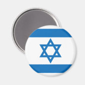 Israëlische vlag magneet (Voorkant / Achterkant)