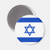 Israëlische vlag magneet (Voorkant / Achterkant)