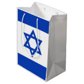 Israëlische vlag medium cadeauzakje (Achterkant Gekanteld)