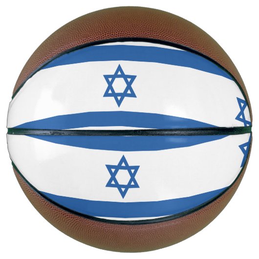 Israëlische vlag mini basketbal (Voorkant)