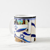 Israëlische vlag Mok (Voorkant links)